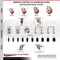 Service Caster 3.5 Inch 316SS Red Polyurethane 3/8 Inch Threaded Stem Caster Lock Brake, 2PK SS316TSTTL20S3514-PPUBRED-381615-2S2 - alternate 4